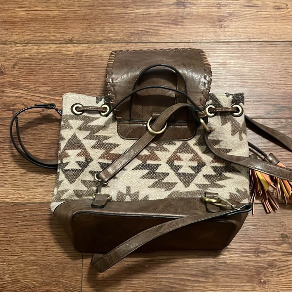 Aztec Backpack Purse - Picture 2 of 2